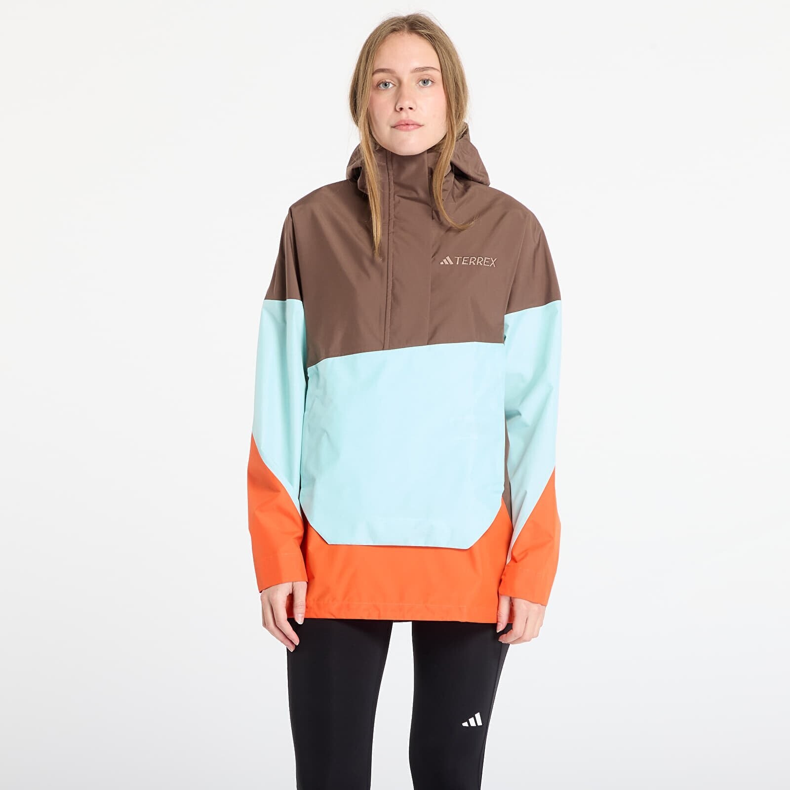 Jacket adidas Terrex Xploric 2.5L Climaproof Anorak Earth Strata XS