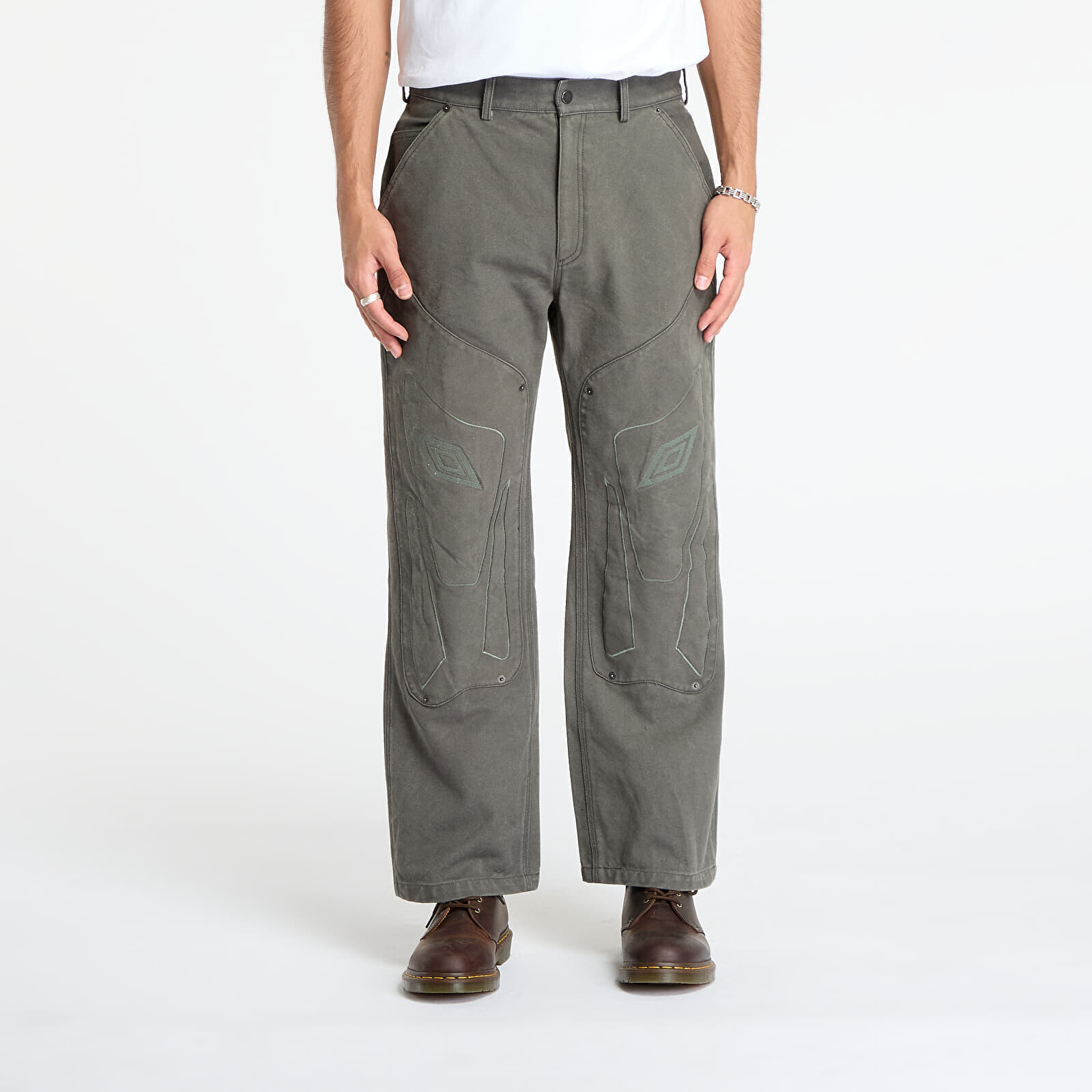 Pants Umbro Shinguard Canvas Pants Dark Olive XL