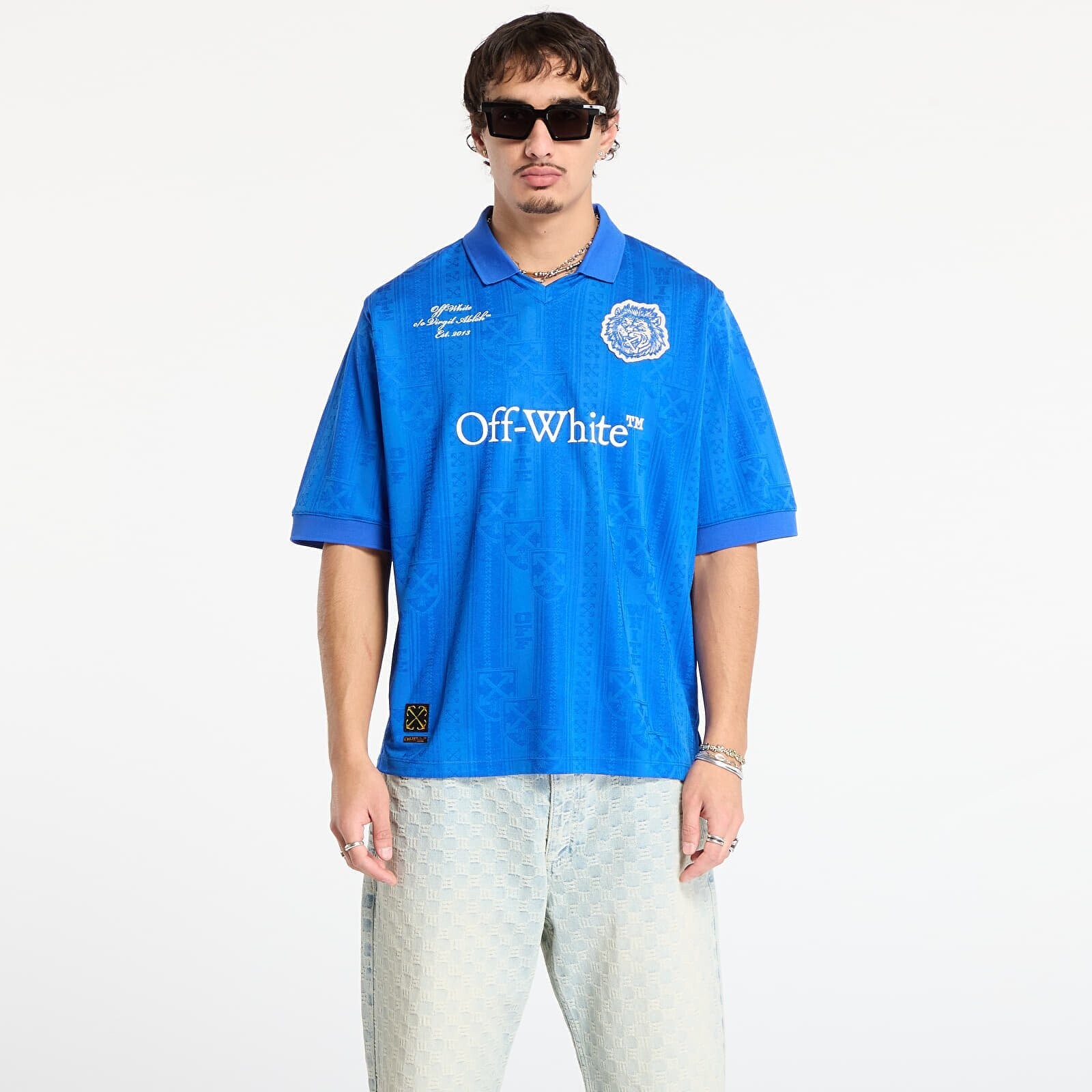 T-shirt Off-White Lion Nation Soccer S/S Top Navy Blue XXL