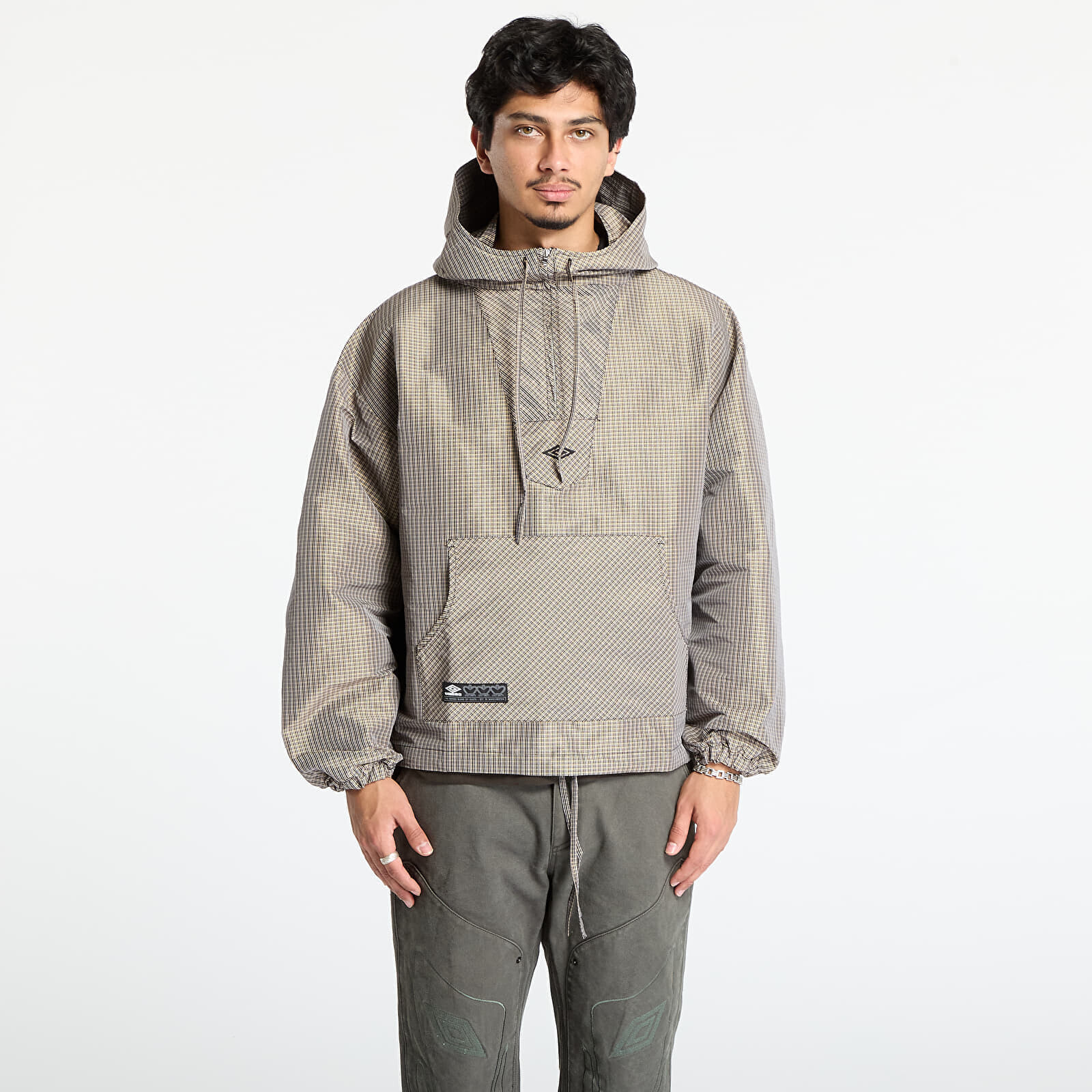 Jacket Umbro Masked Check Anorak Beige/ Black XL