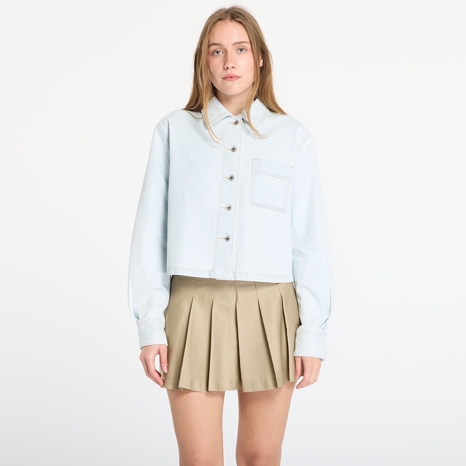 Shirt Off-White Diag L/S Denim Pajama Shirt Light Blue XS