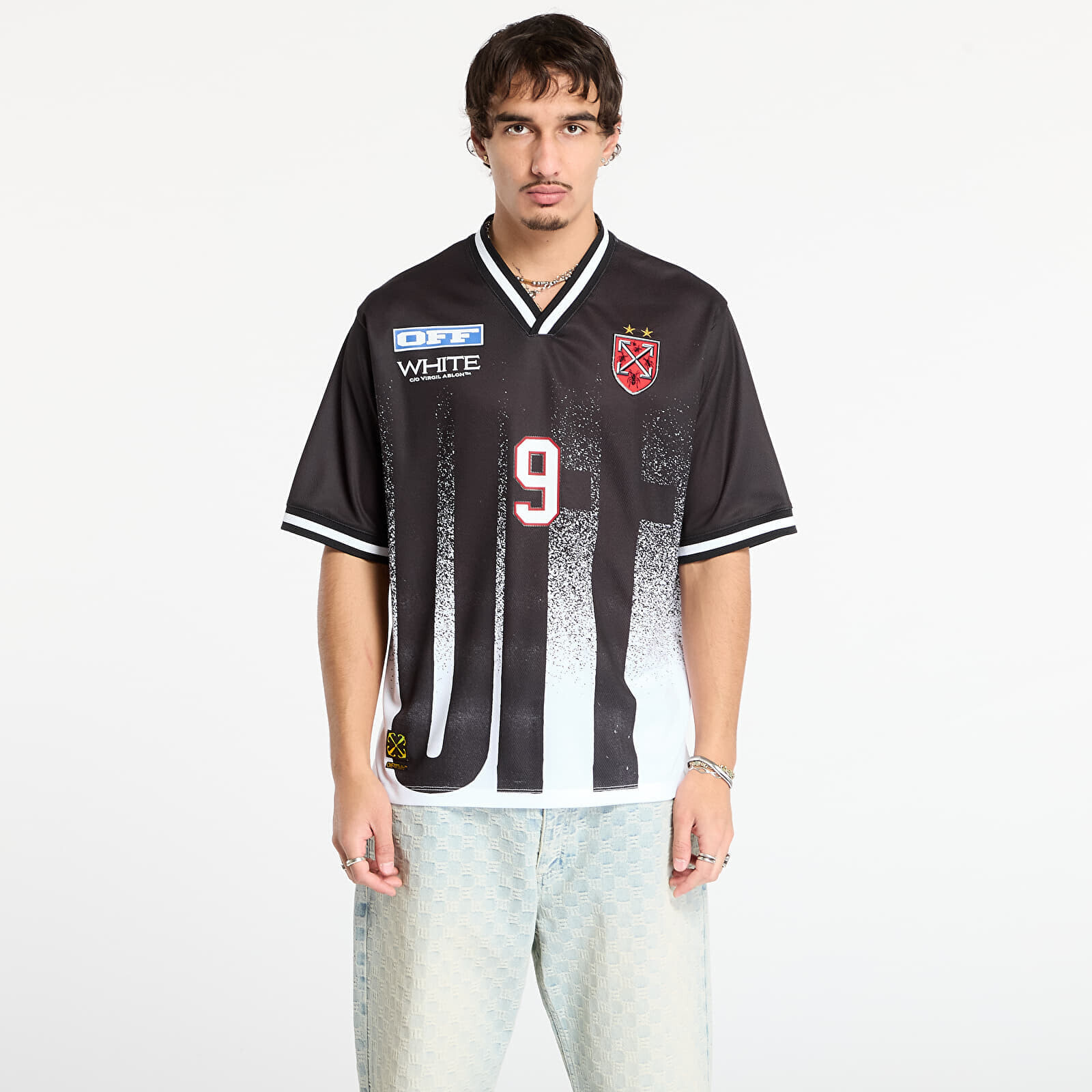 T-shirt Off-White Big Off Gradient Soccer S/S Tee Black/ White XXL