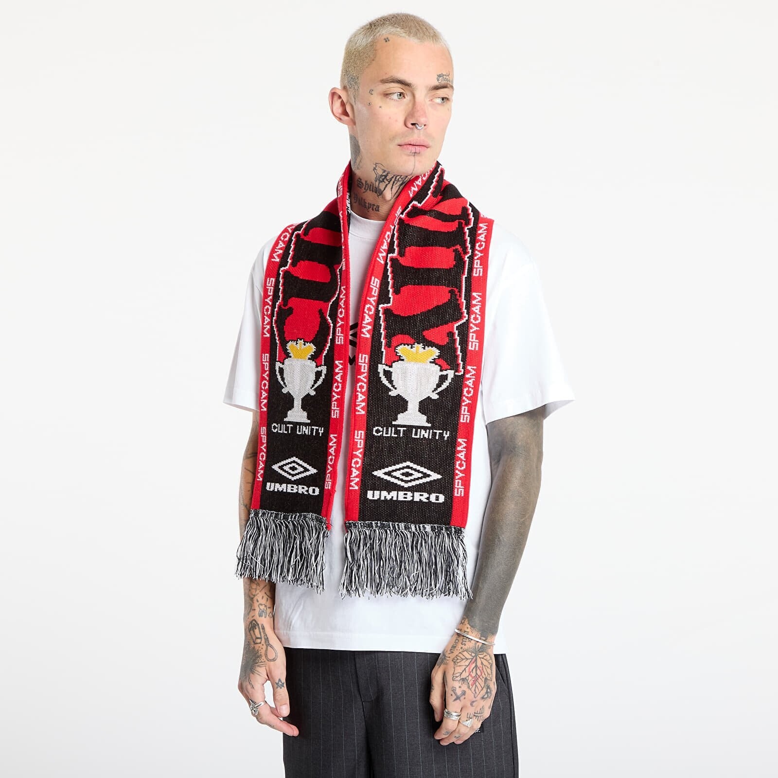 Scarf Umbro Cult Unity Scarf Black/ Red Universal