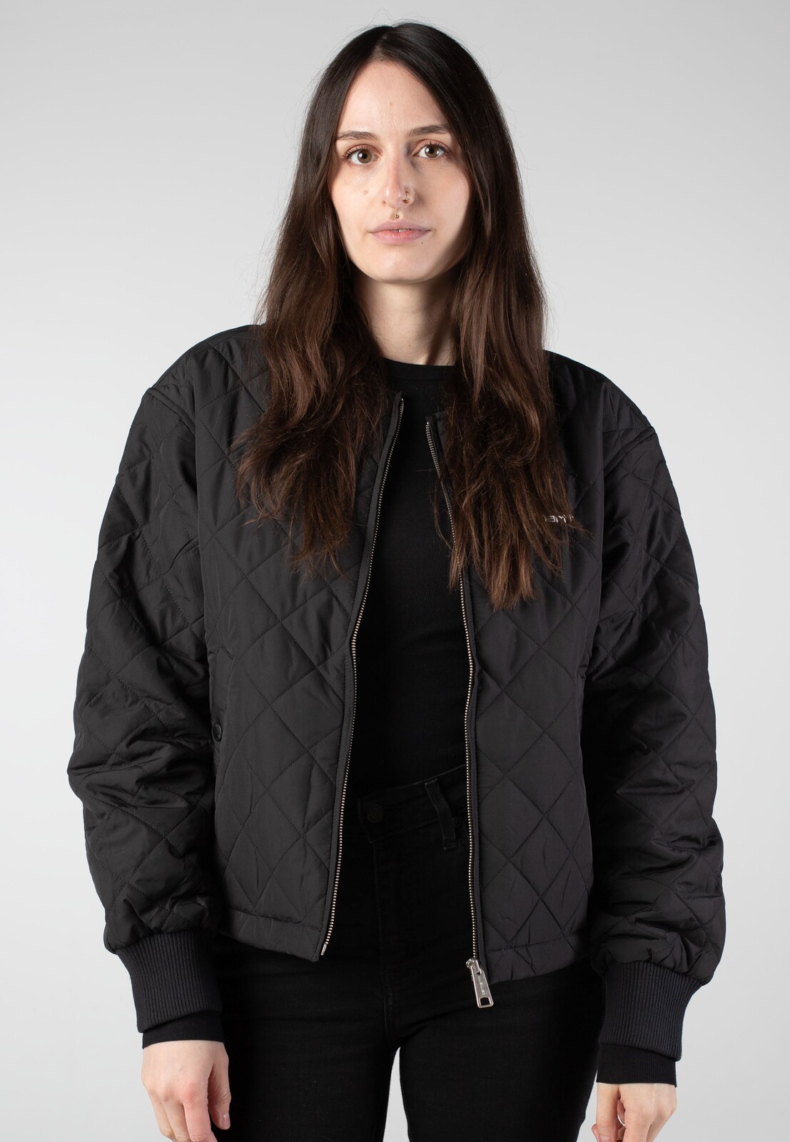 Carhartt WIP - W' Elma Liner Black/White - Jacket - black - S - 100% Polyester