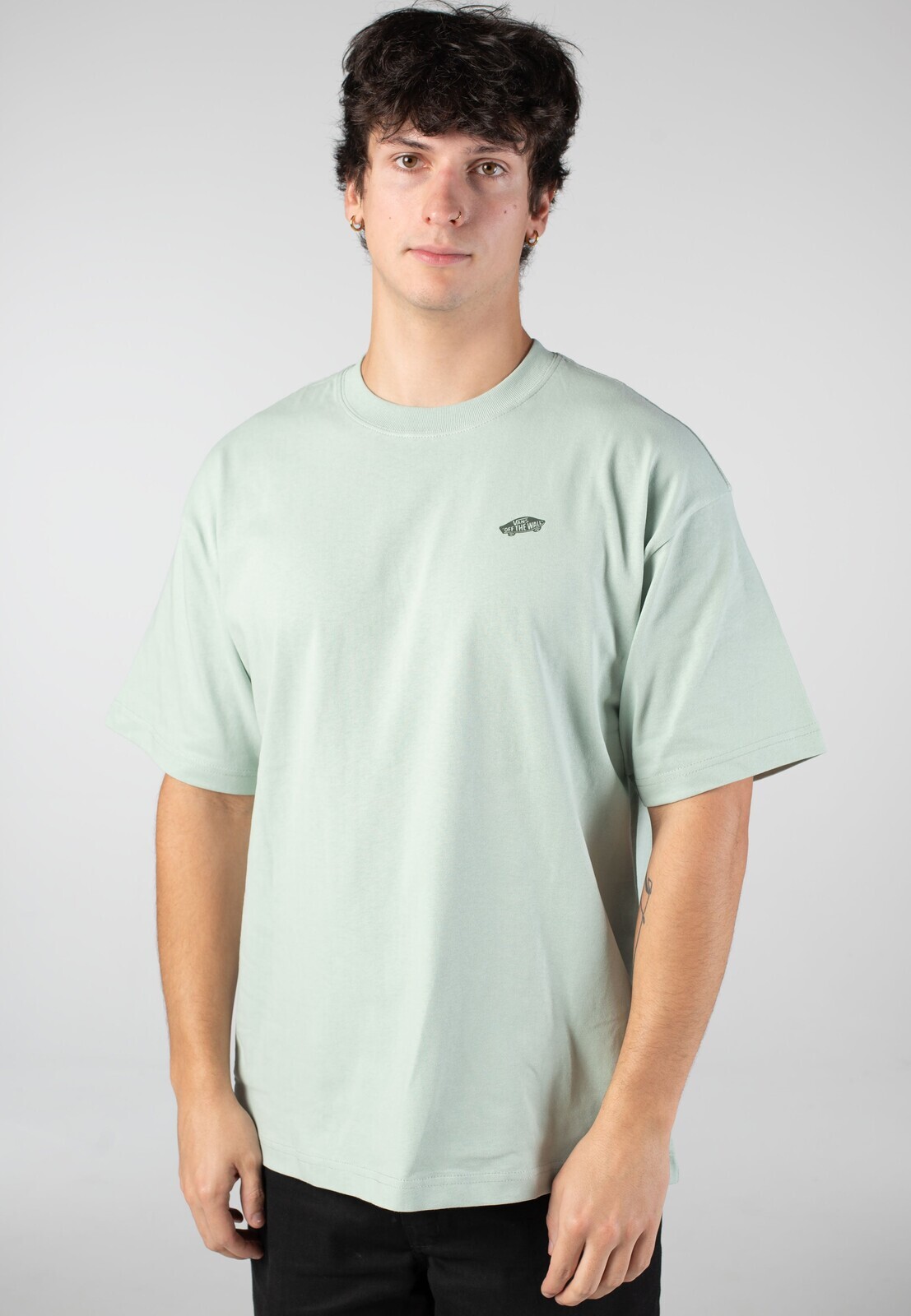 Vans - Style 76 II Loose Gray Olive - T-Shirt - green - L - Jersey