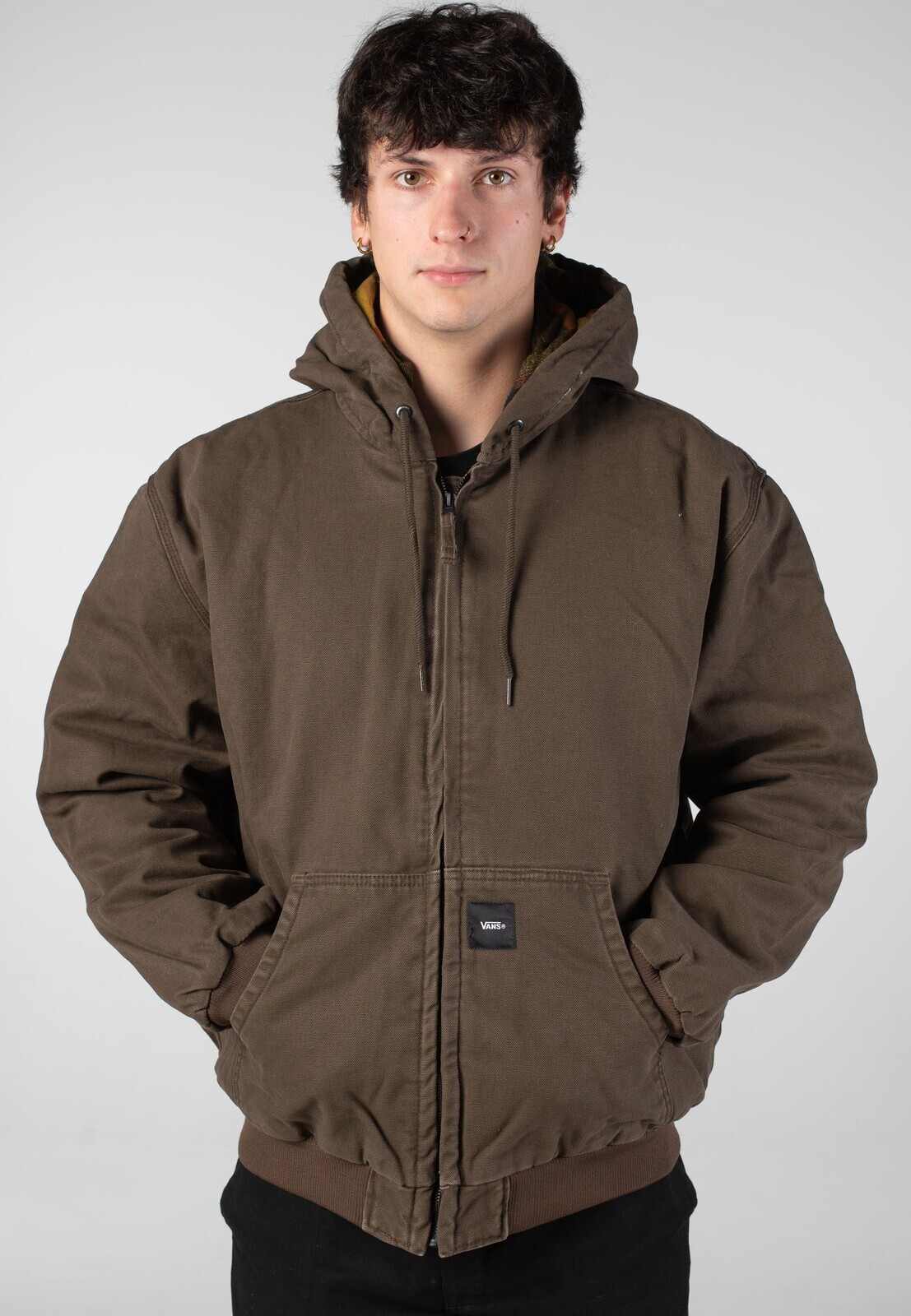 Vans - Workwear Canvas Full Zip Coal Brown - Jacket