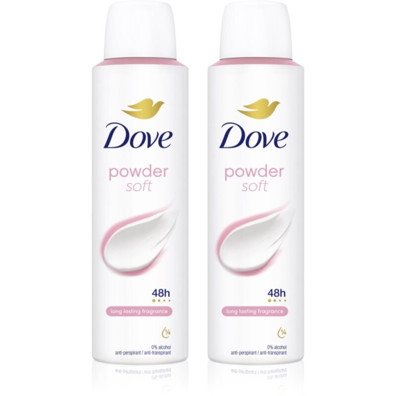 Dove Powder Soft economy pack 2x150 ml
