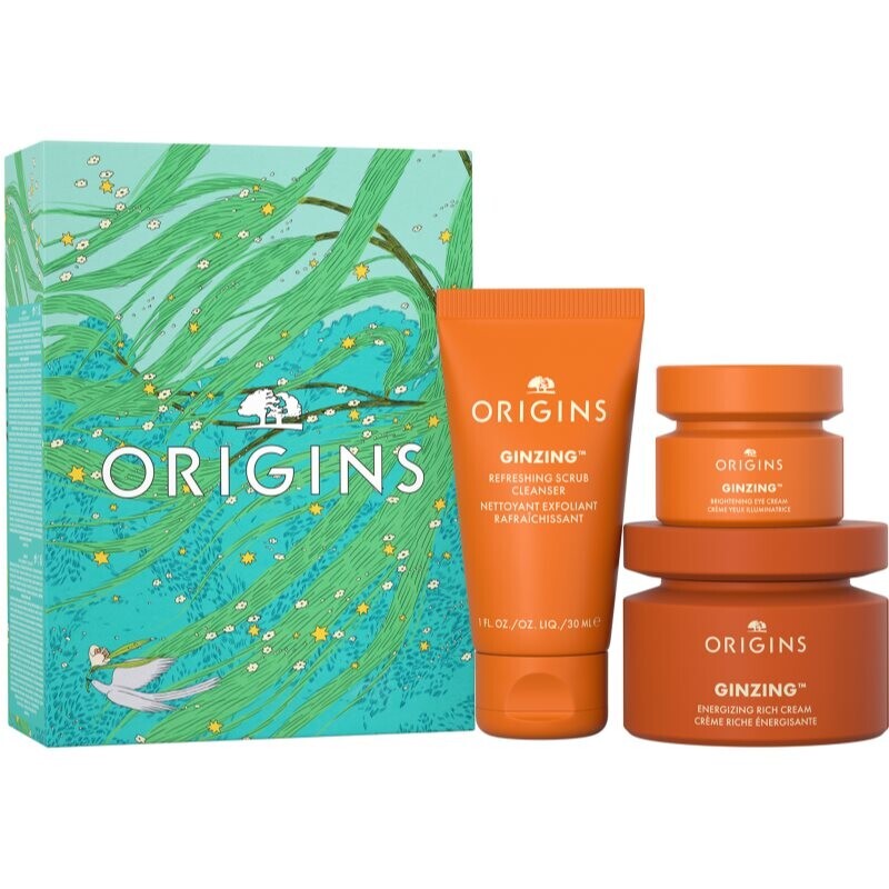 Origins Holiday Glowing Essentials gift set for dry skin