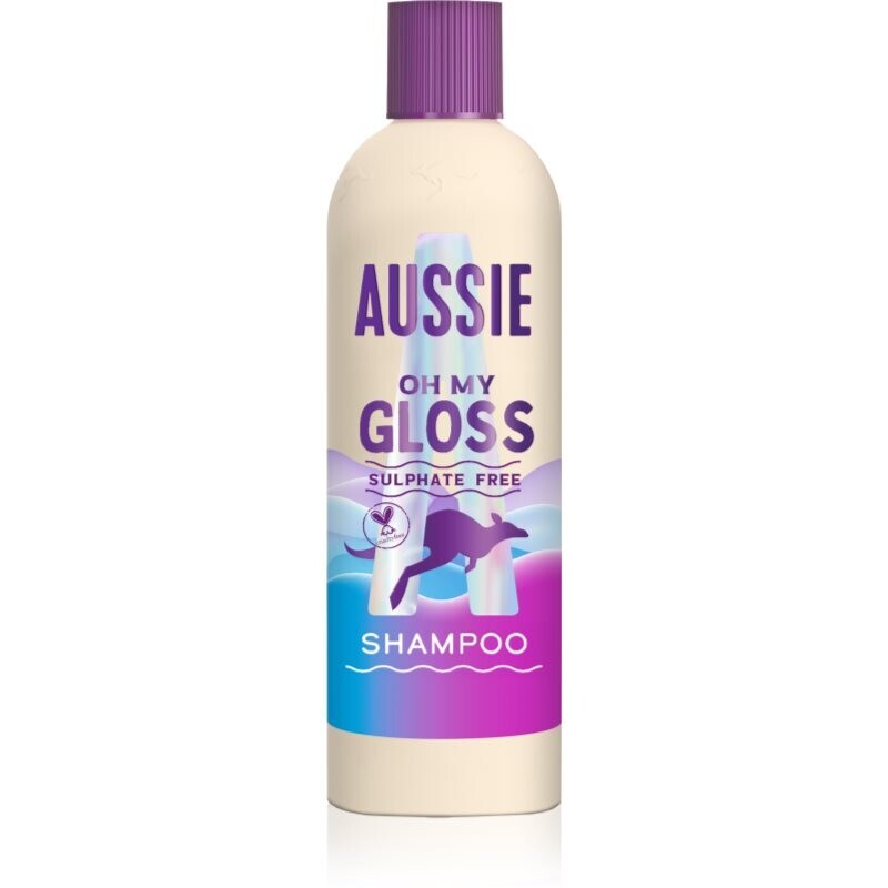 Aussie Oh My Gloss Shampoo shampoo for shiny and soft hair 300 ml