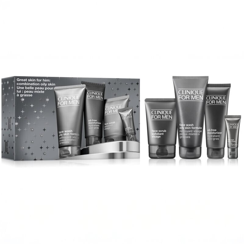 Clinique Holiday Great Skin for HIM: Combination Oily Skin Christmas gift set for men