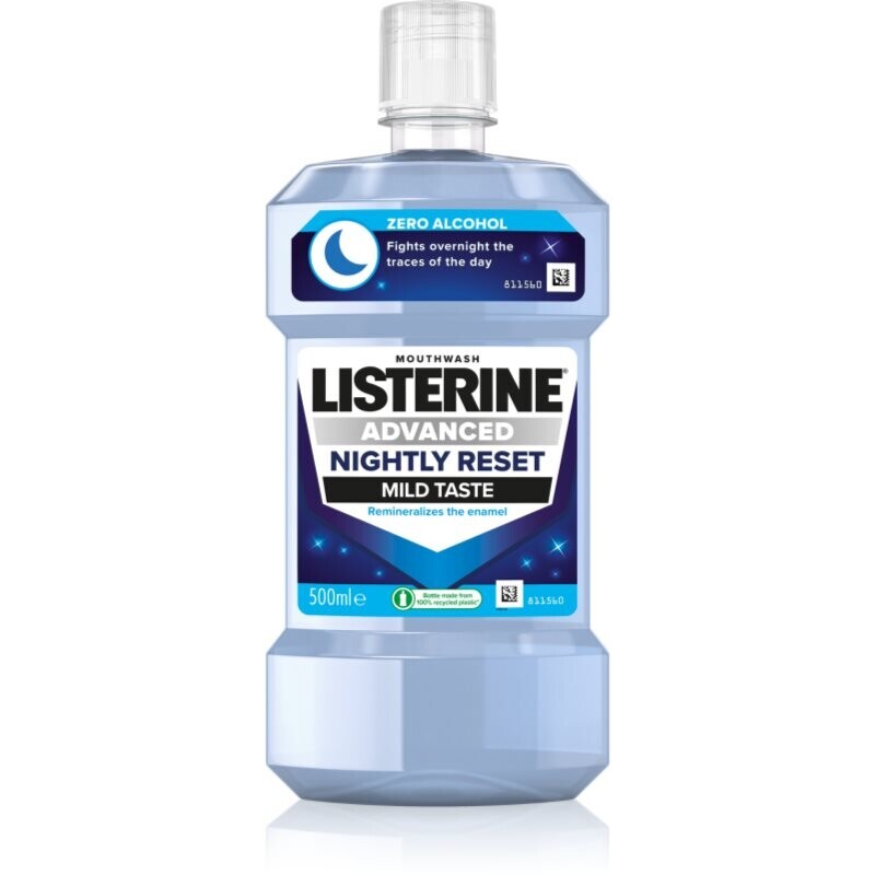 Listerine Advanced Nightly Reset remineralising mouthwash 500 ml