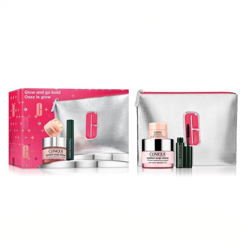 Clinique Holiday Glow And Go Bold Christmas gift set for women