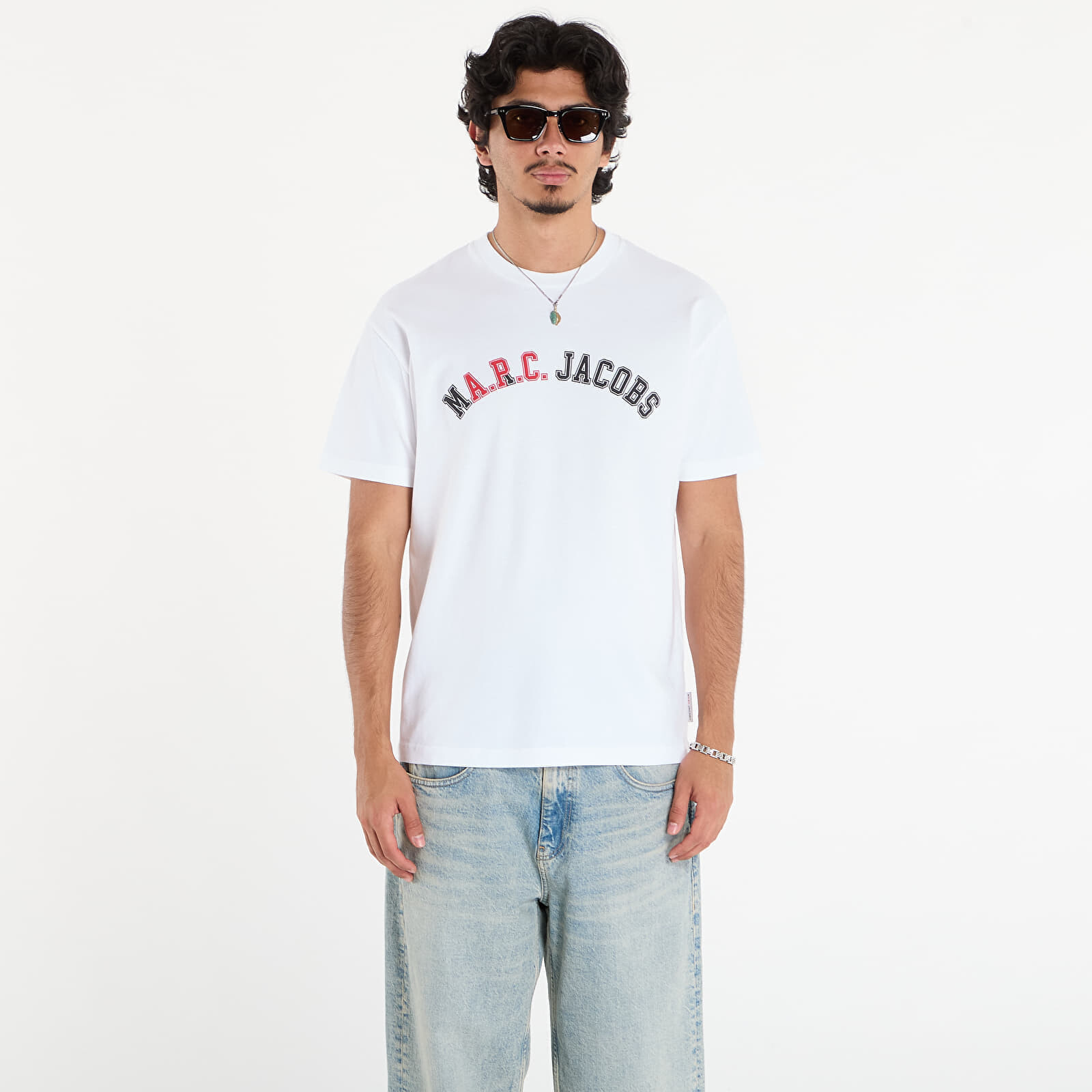 T-shirt A.P.C. x Marc Jacobs Boxy Fit UNISEX Tee Blanc XXL