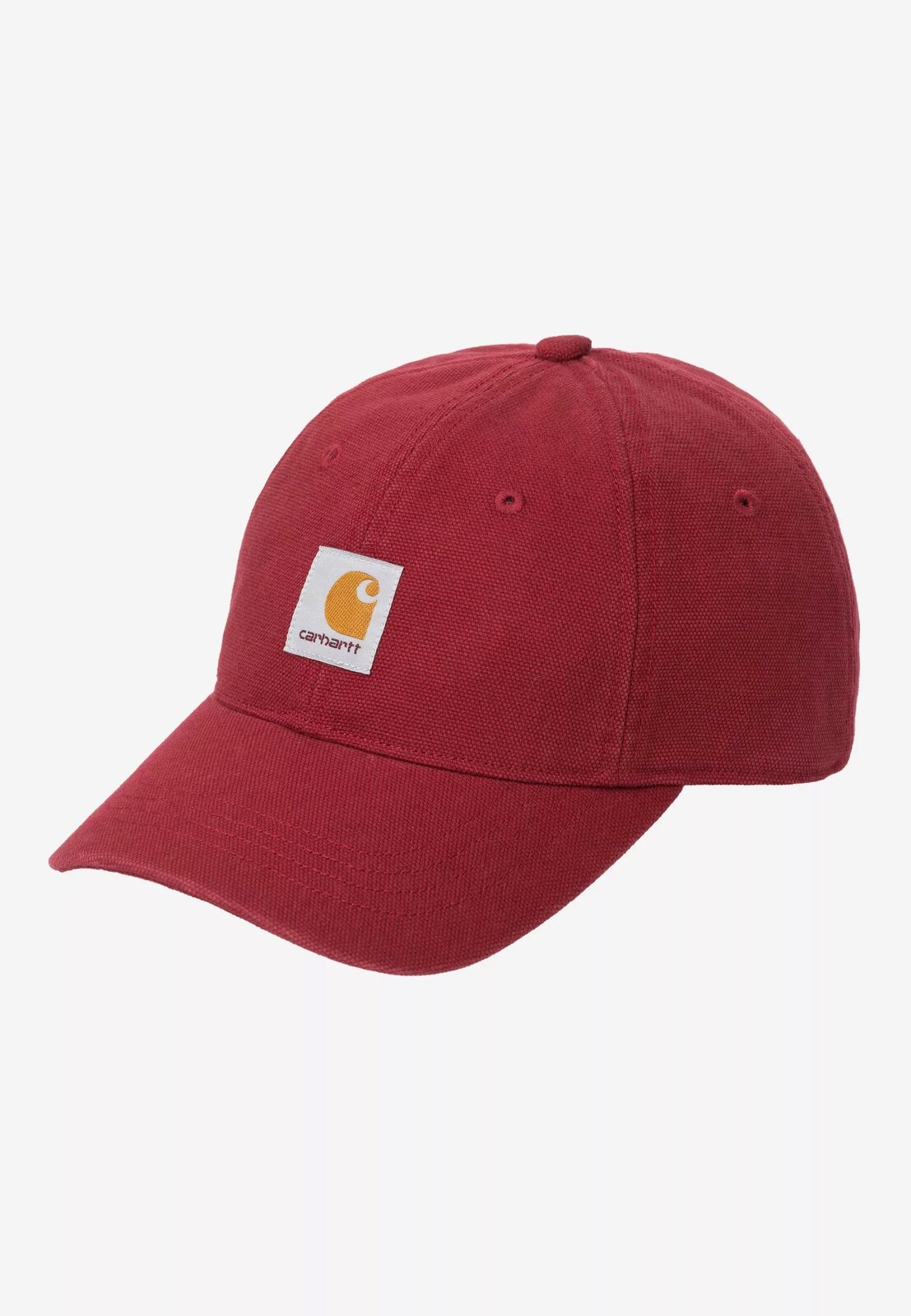 Carhartt WIP - Selby Canvas Stone Washed Scarlet - Cap - red - Onesize - 100% Cotton