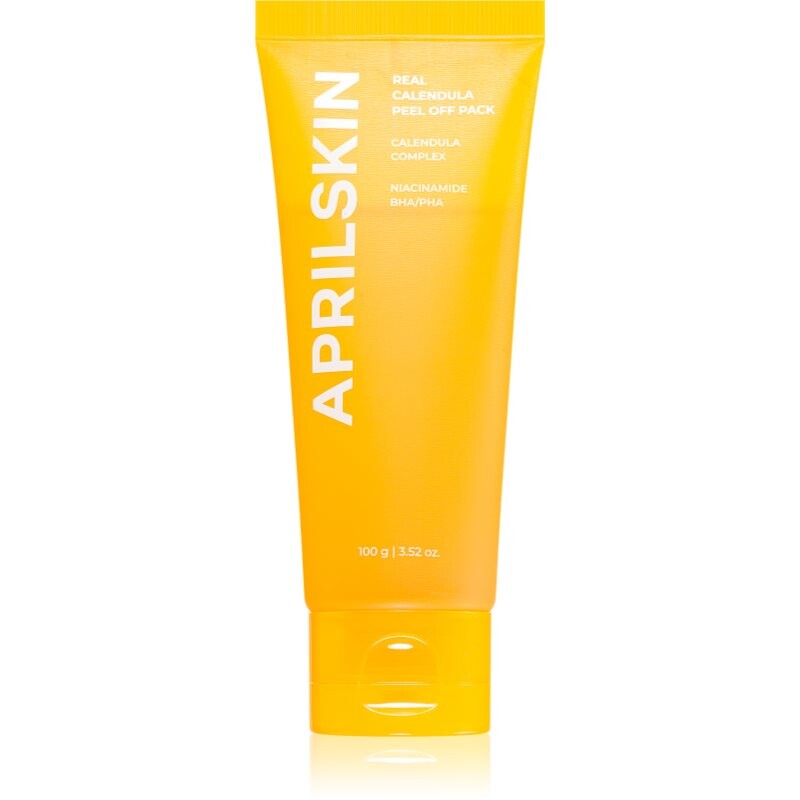 APRILSKIN Real Calendula Peel Off Pack deep cleansing mask for radiance and hydration 100 g