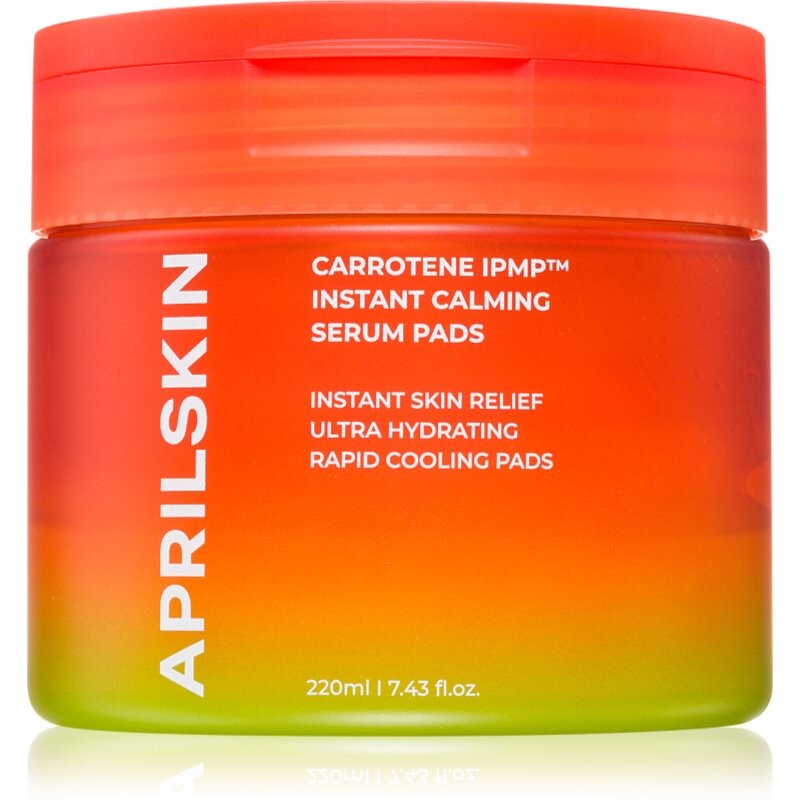 APRILSKIN Carrotene IPMP Instant Calming Serum Pads cleansing pads with soothing effect 80 pc