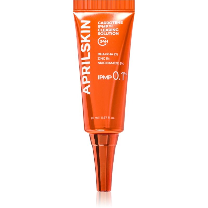 APRILSKIN Carrotene IPMP Clearing Solution topical treatment to reduce hyperpigmentation for problem skin, acne 20 ml