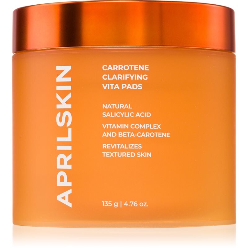 APRILSKIN Carrotene Clarifying Vita Pads cleansing pads for oily acne-prone skin 60 pc