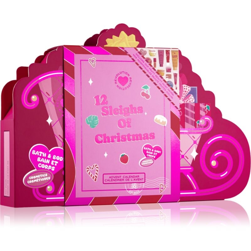 I Heart Revolution Advent Calendar 12 Sleighs of Christmas advent calendar for body and face