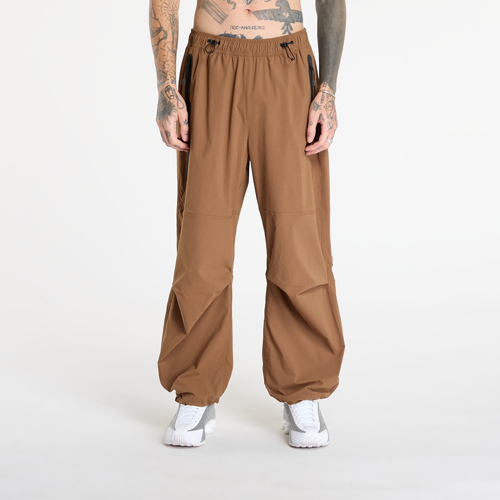 Pants Nike Tech Men's Woven Oversized Pants Mosswood Brown/ Mosswood Brown/ Black XXL