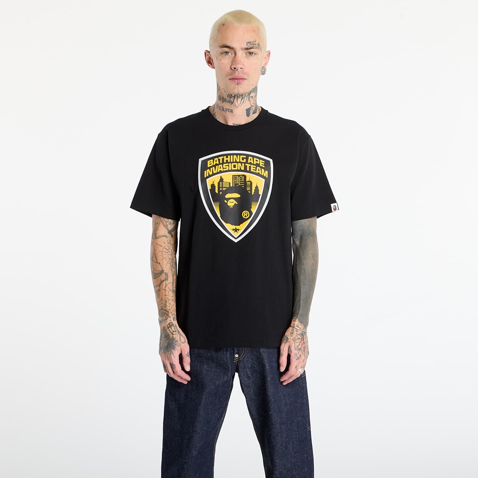 T-shirt A BATHING APE Security Emblem Tee UNISEX Black XL