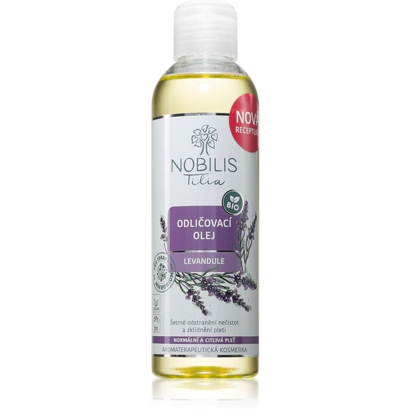 Nobilis Tilia Odličovací Olej Levandule lavender makeup remover oil with soothing effect 200 ml