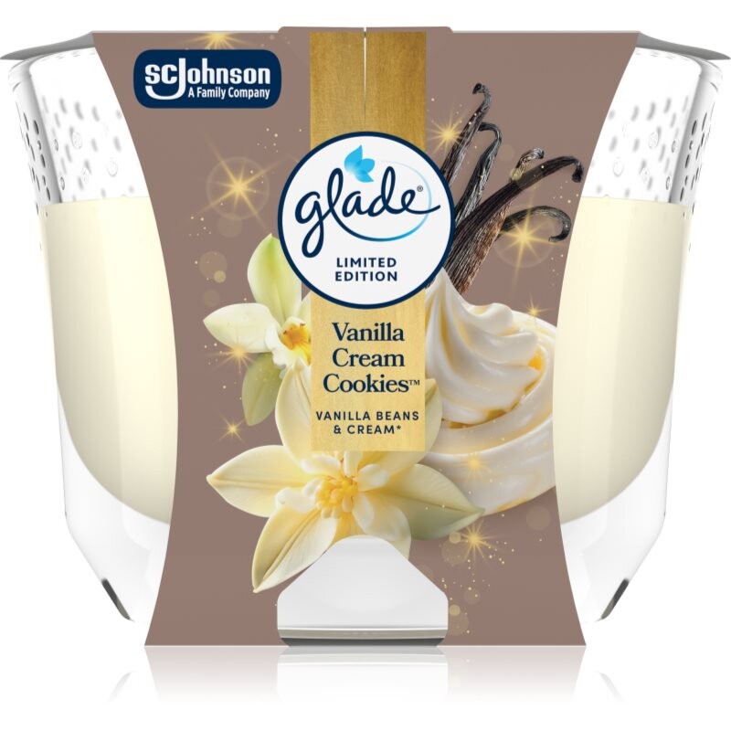 GLADE Vanilla Cream Cookies scented candle 204 g