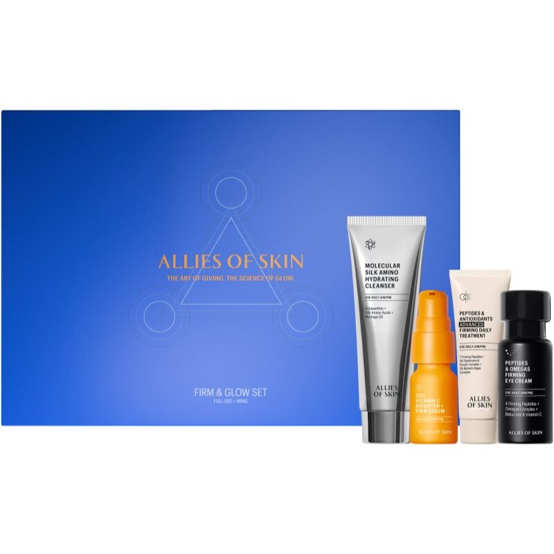 Allies of Skin Firm & Glow Routine gift set to brighten and smooth the skin