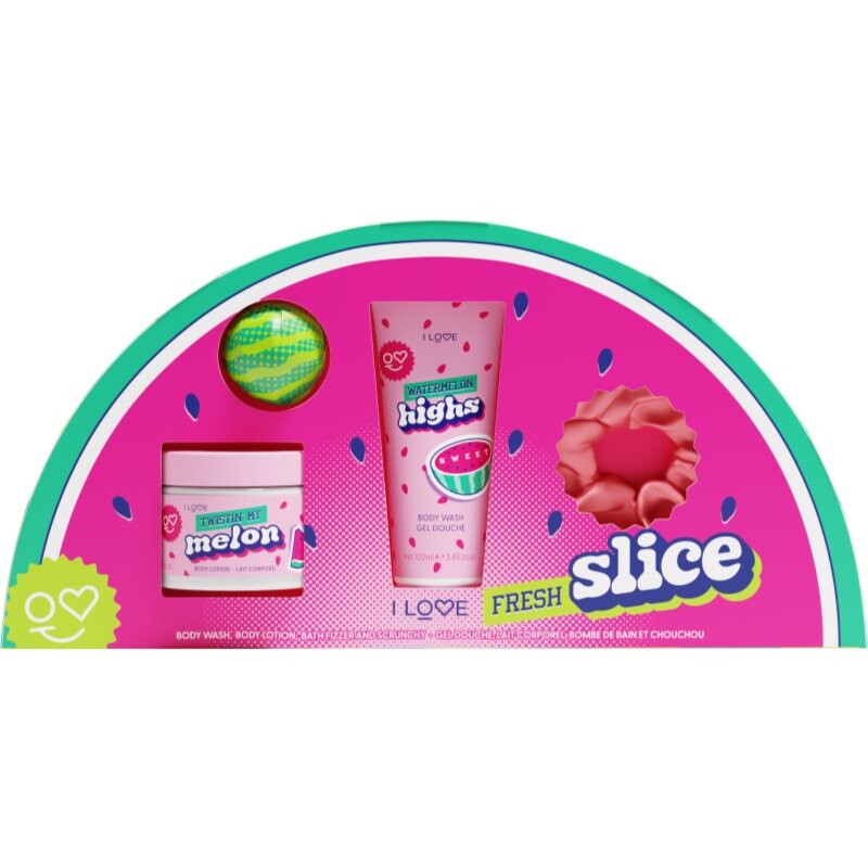 I Love Fresh Slice gift set for the bath