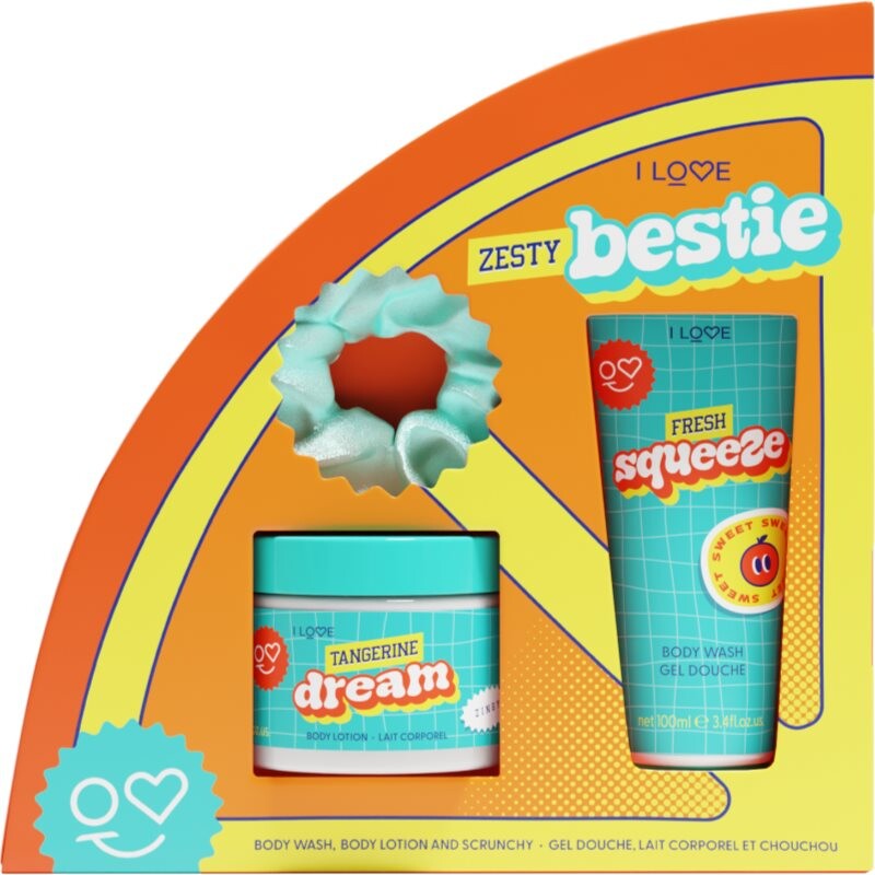 I Love Zesty Bestie gift set fragrance Zesty Orange