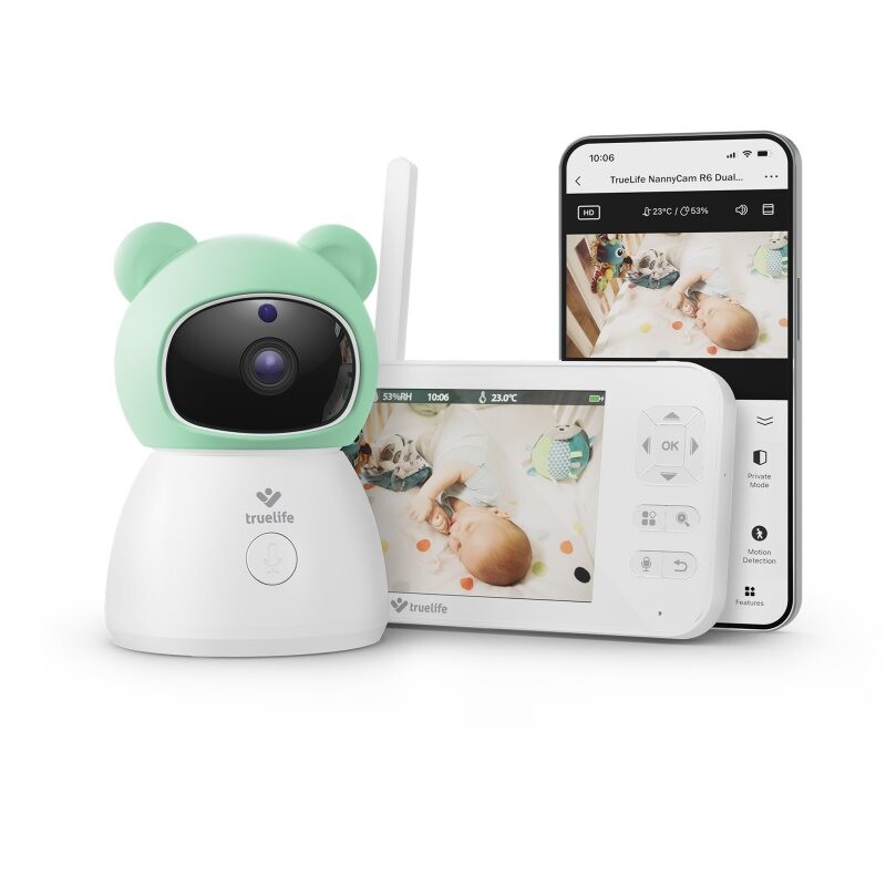 TrueLife NannyCam R6 Dual Smart digital video baby monitor 1 pc