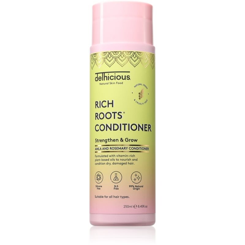 delhicious RICH ROOTS Repair & Shine Conditioner restoring conditioner for shiny and soft hair 250 ml