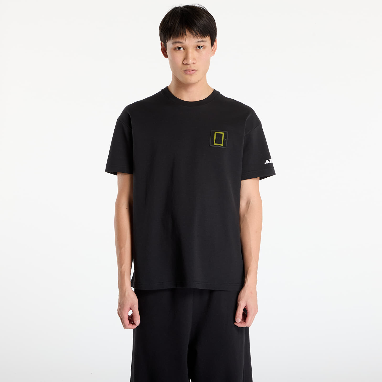 T-shirt adidas National Geographic Graphic Short Sleeve T-Shirt Black/ White XXL