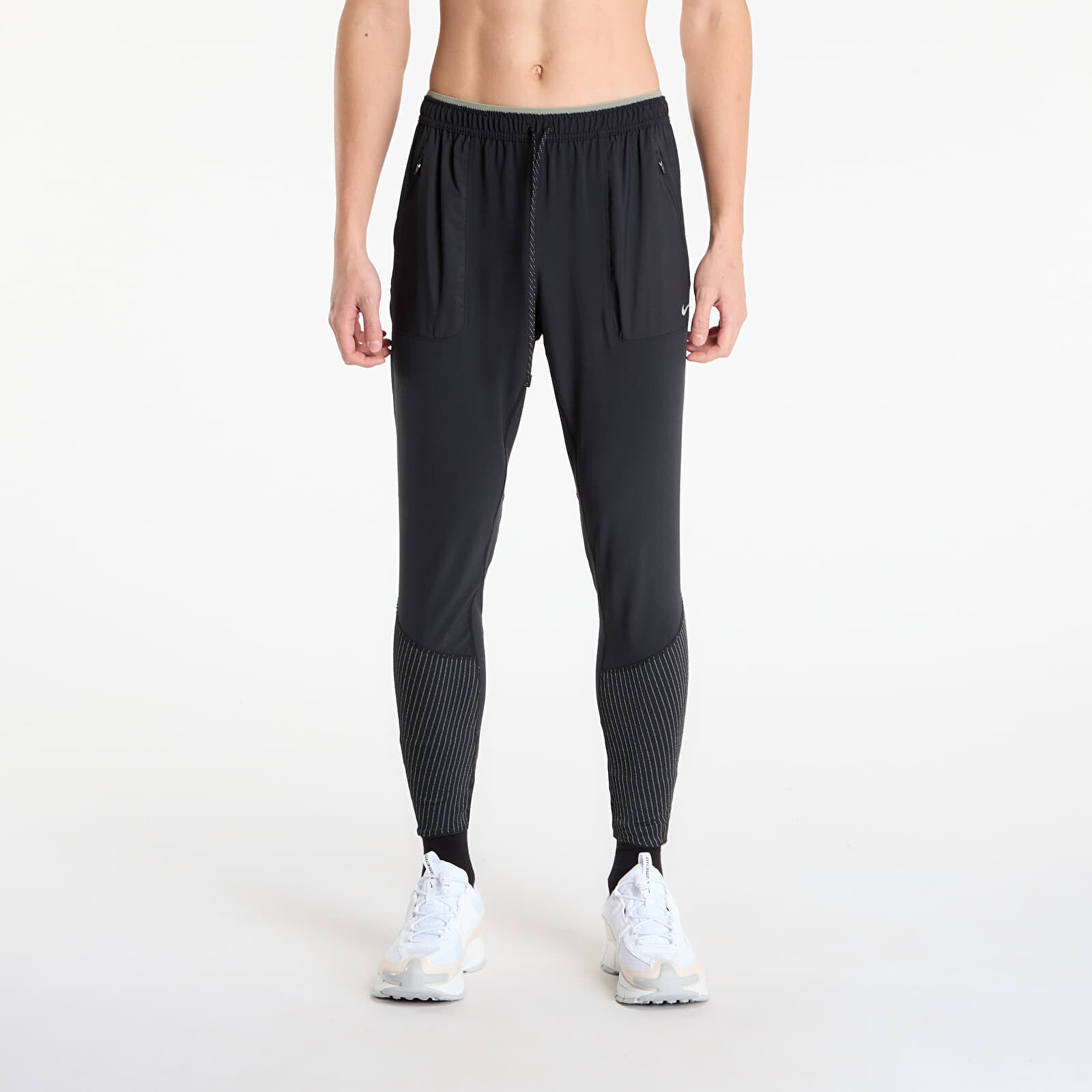 Pants Nike Men's Dri-FIT Running Pants with Reflective Accents Black/ Reflective Silv L
