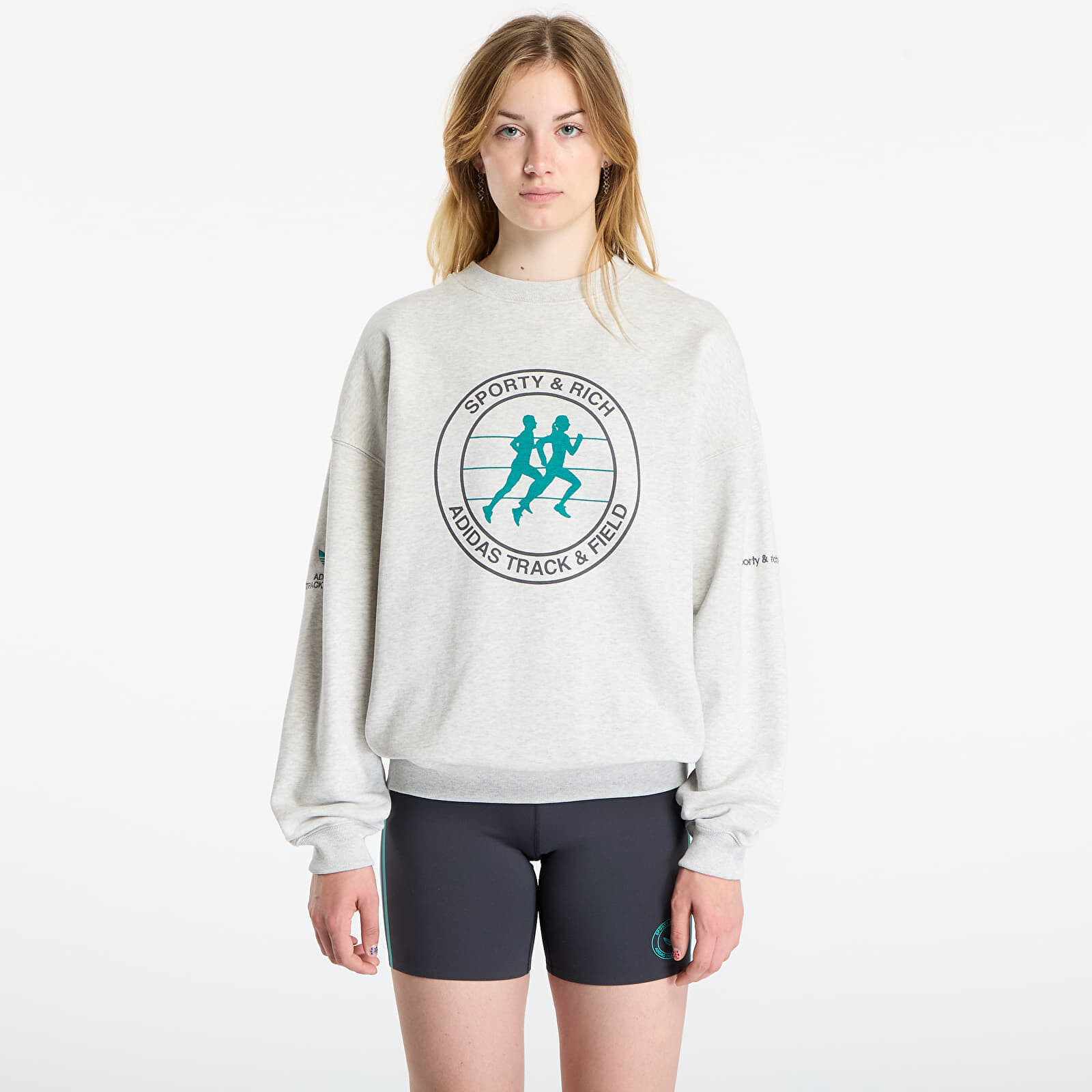 Sweatshirt adidas Sporty & Rich Sweatshirt Light Grey Heather L