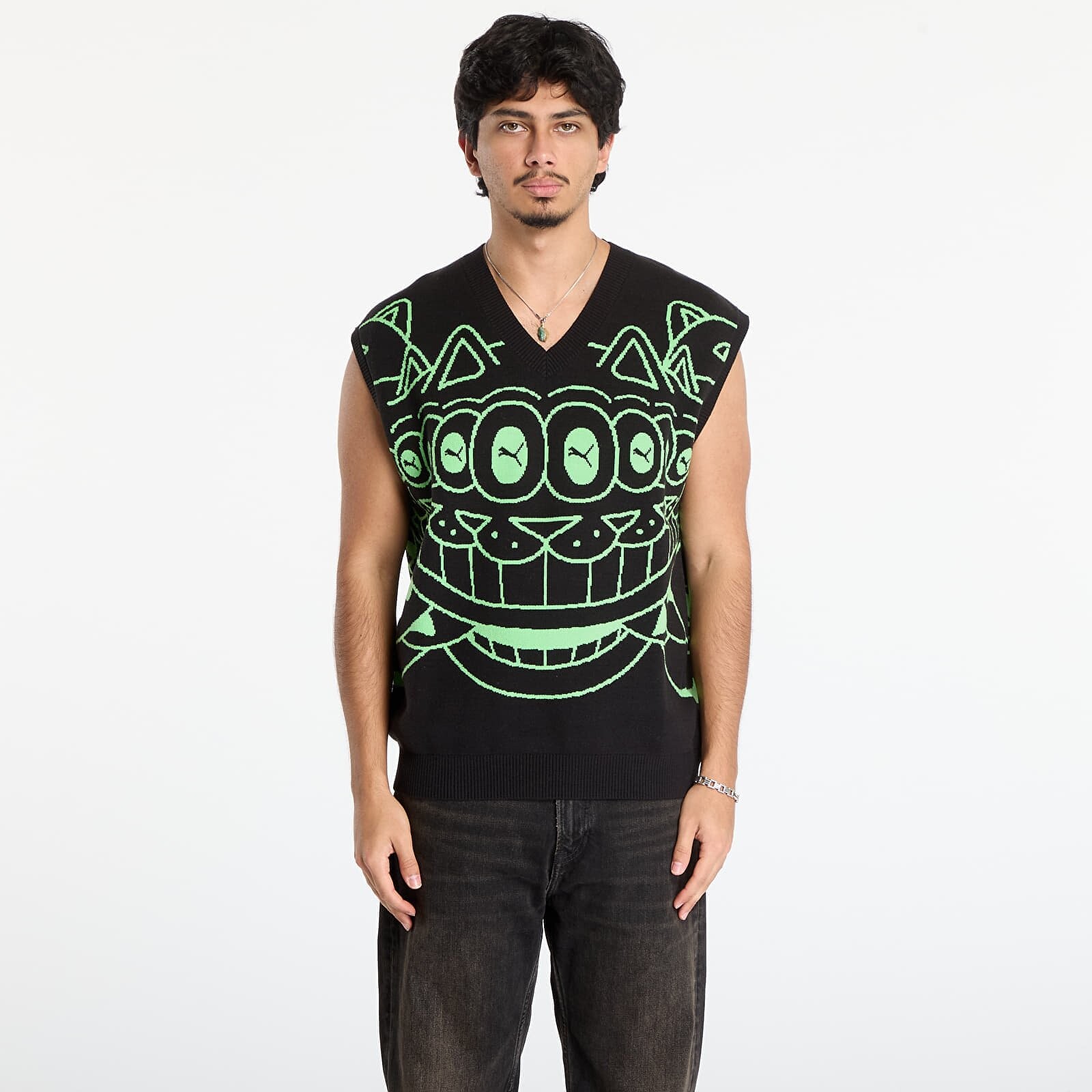 Vest Puma x RIPNDIP Knitted Vest Puma Black M