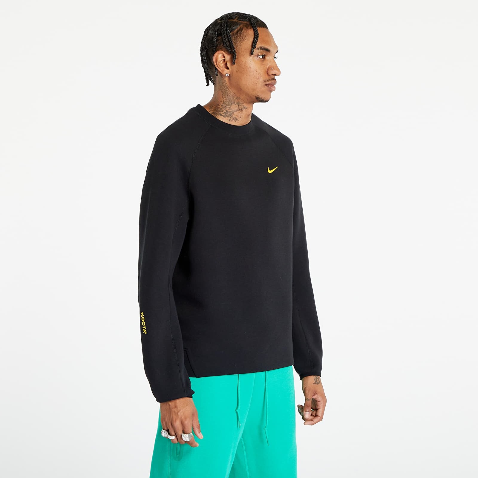Sweatshirt Nike x NOCTA Tech Fleece Men's Crew Black/ University Gold M