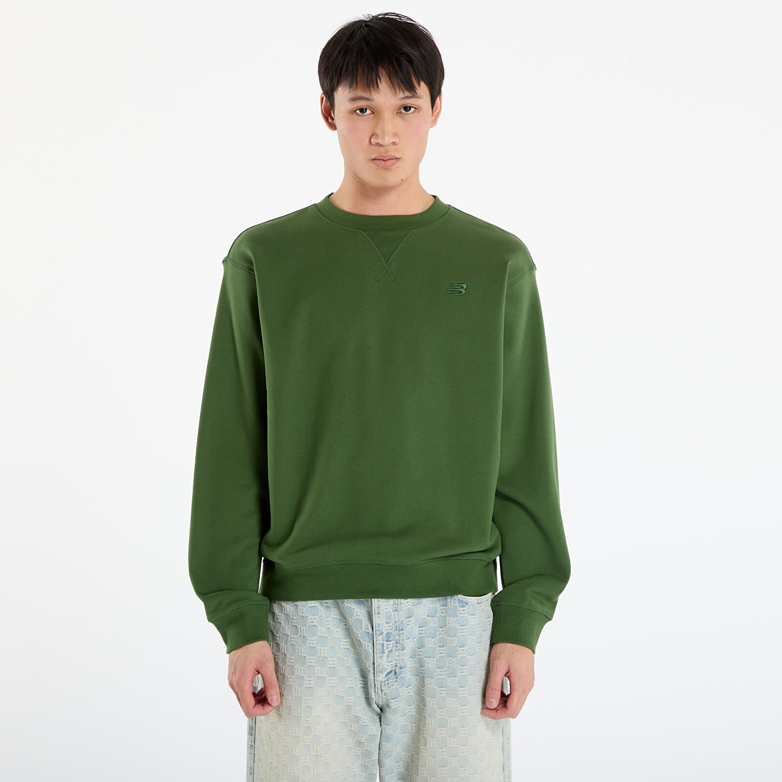 Sweatshirt New Balance Athletics French Terry Crew Dark Alpine Green XXL