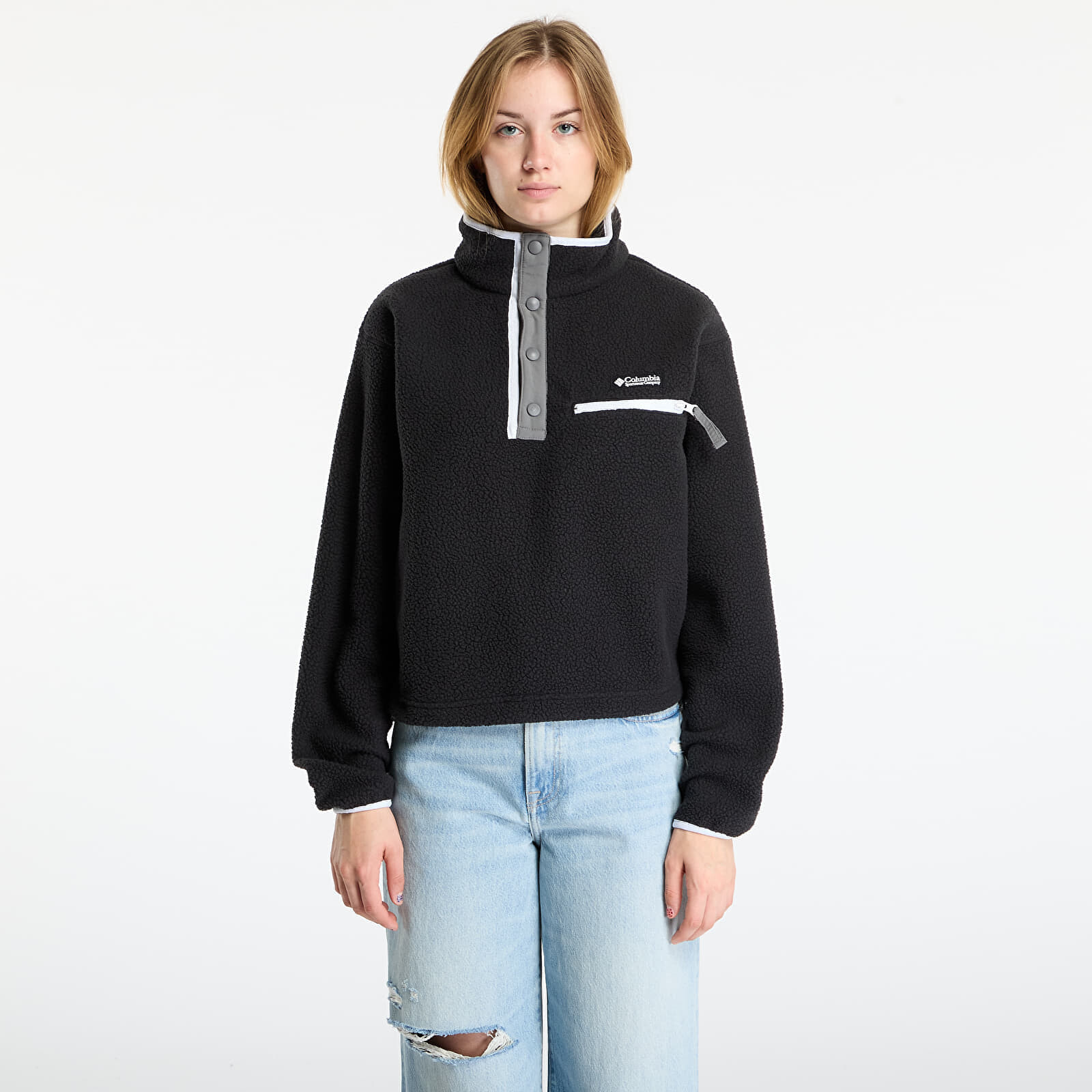 Sweatshirt Columbia Helvetia™ II Cropped Half Snap Fleece Black S