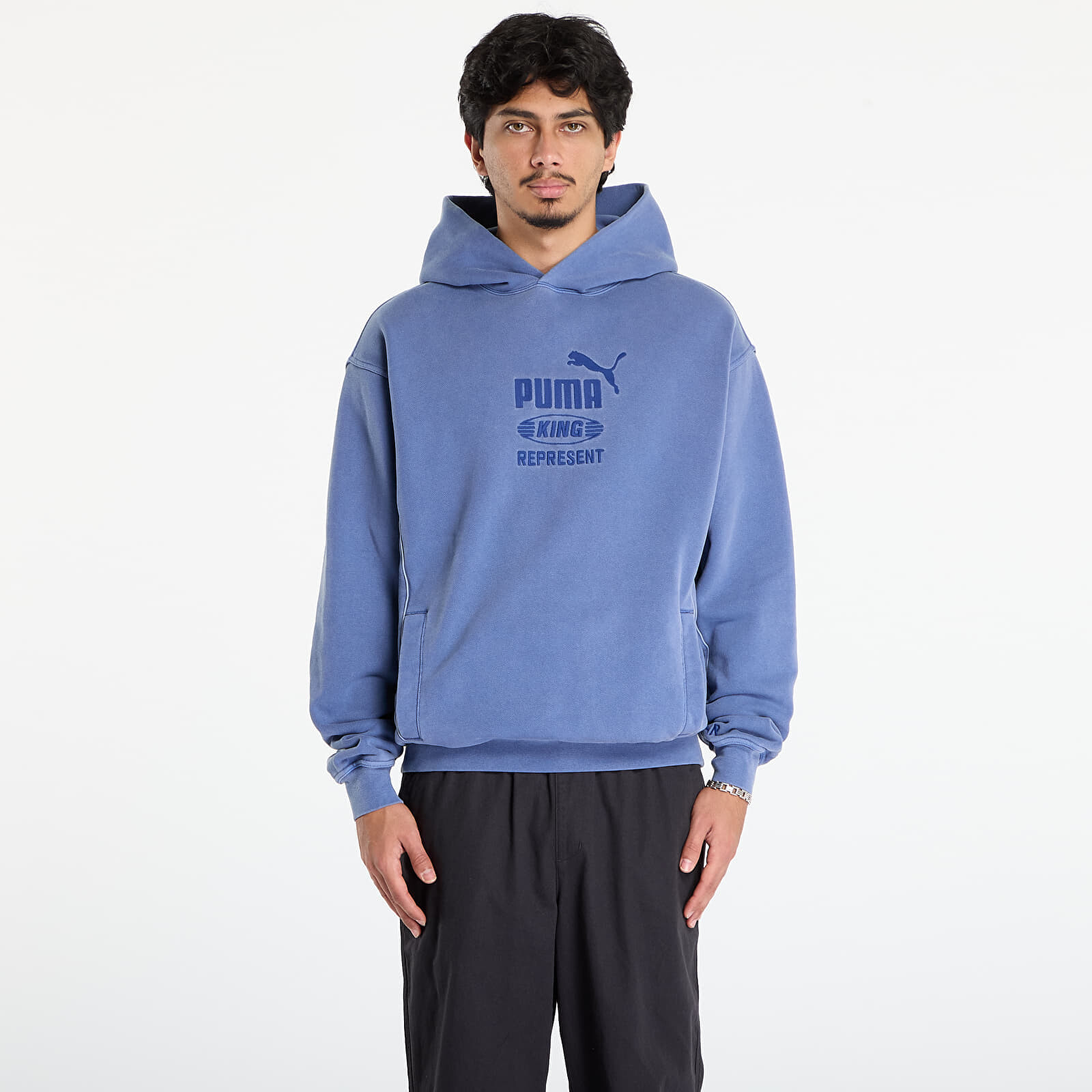 Sweatshirt Puma x REPRESENT Graphic Hoodie Blue Dusk M