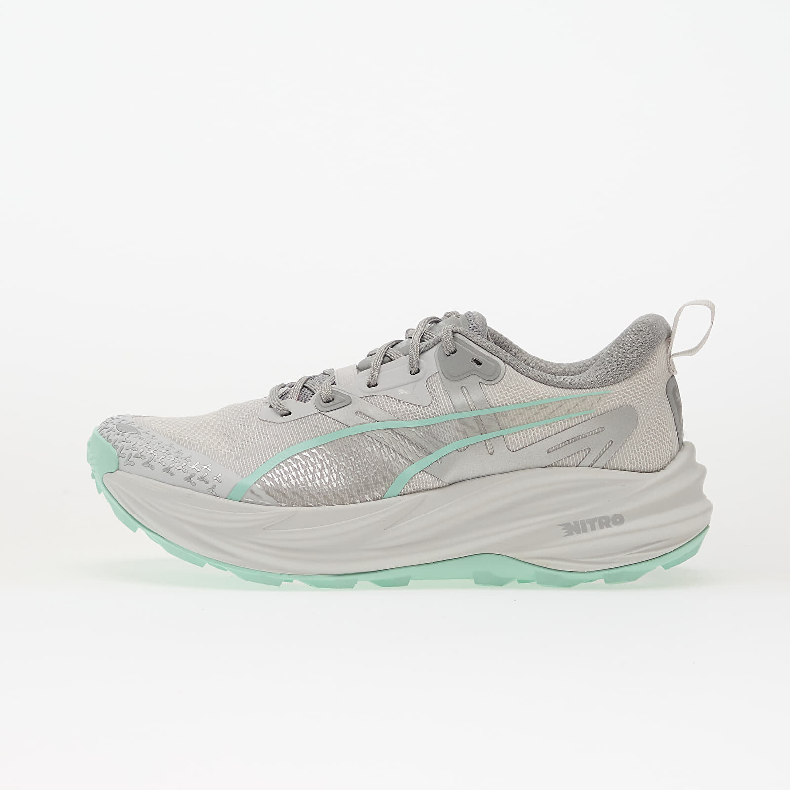 Sneakers Puma Voyage NITRO 4 Wns Feather Gray-Mint Melt-Puma Silver UK 6.5