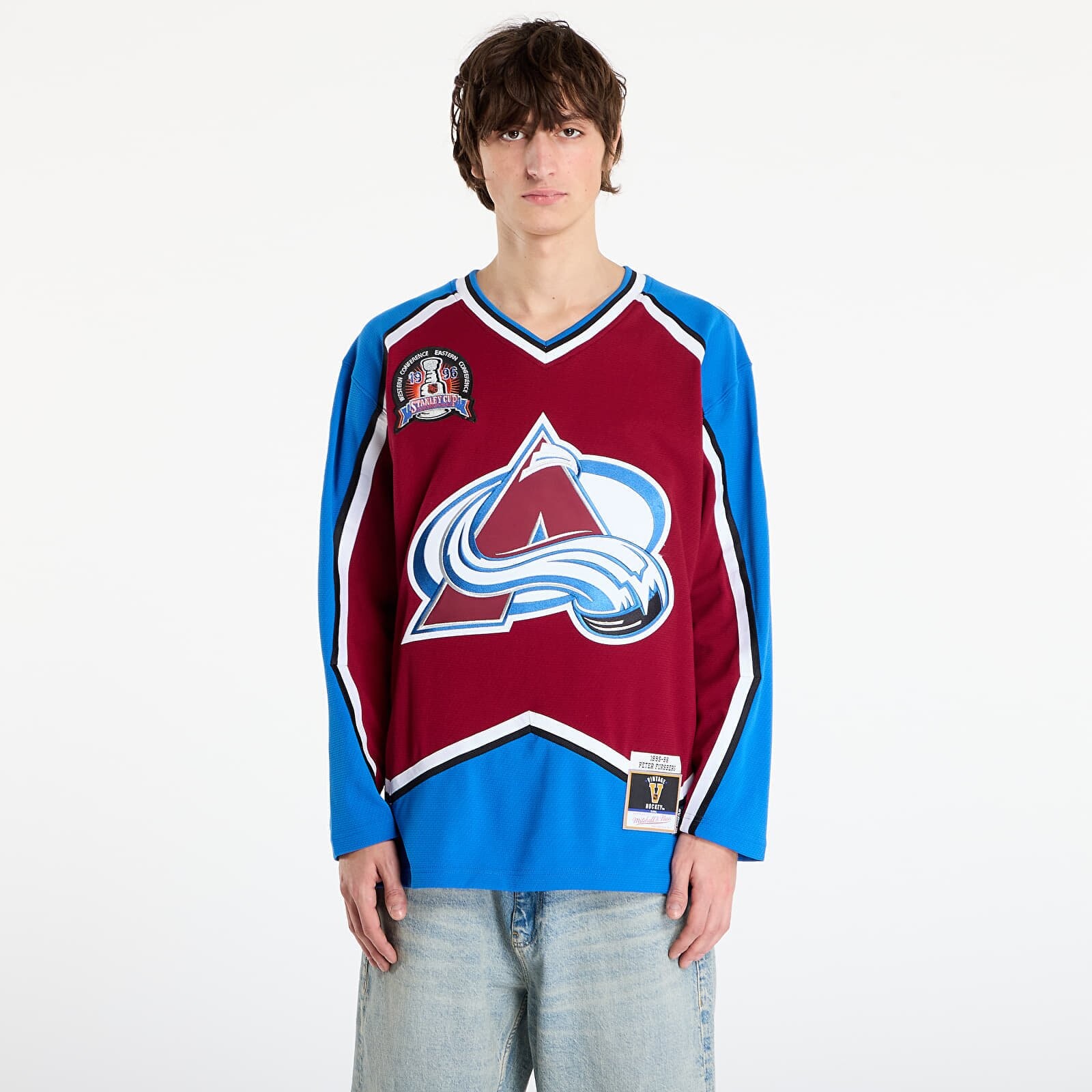 T-shirt Mitchell & Ness NHL Dark Jersey Avalanche 1995 Peter Forsberg Maroon XL