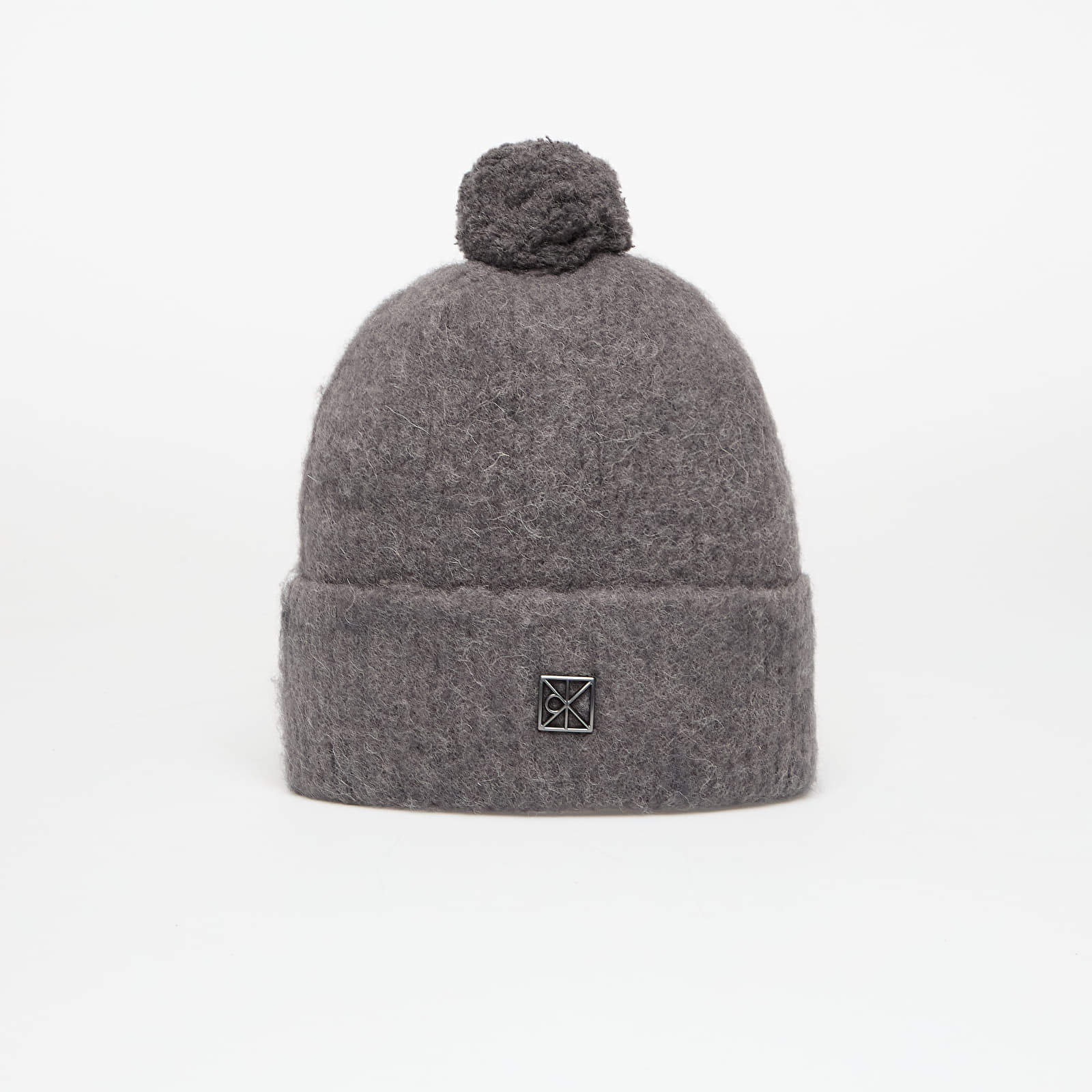 Calvin Klein Emblem Brushed Pompo Hat Grey Universal