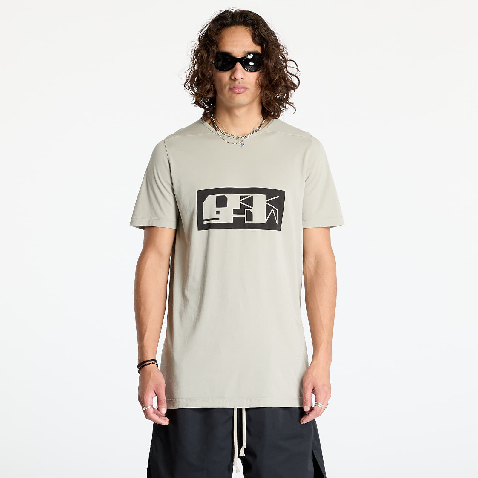 T-shirt Rick Owens DRKSHDW Knit Level T-Shirt Pearl/ Black XL