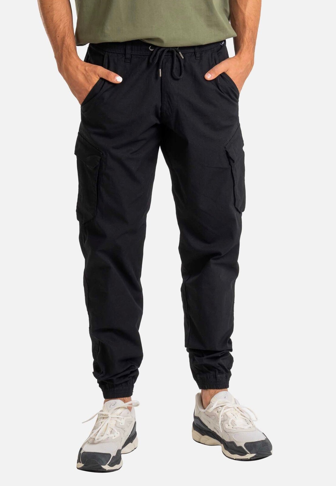 REELL - Reflex Cargo BR Deep Black - Pants - black - L / L32 - 98% Cotton, 2% Elastane,Cotton
