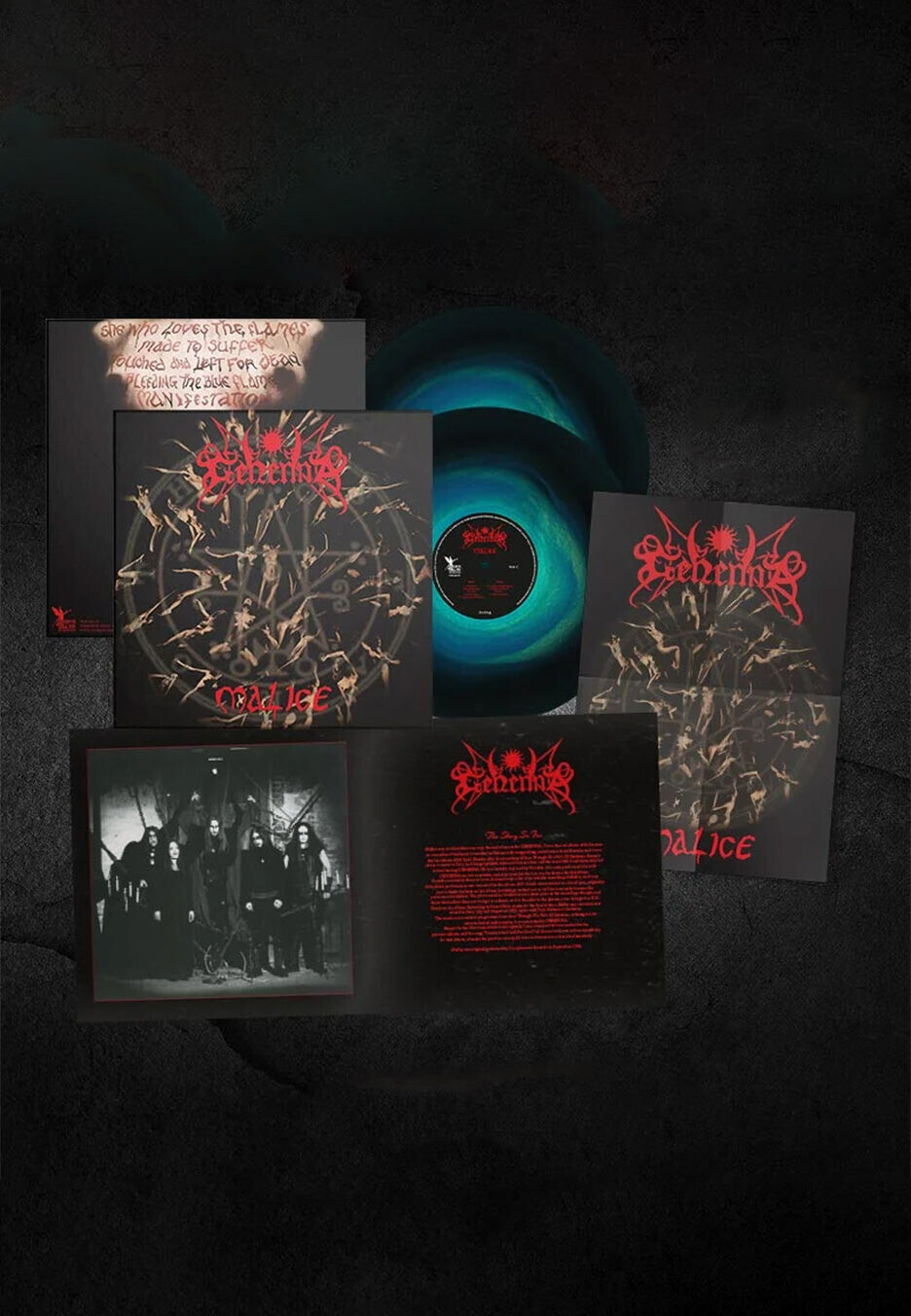 Gehenna - Malice (Our Third Spell) Ltd. Aqua Blue/Black - Colored 2 Vinyl