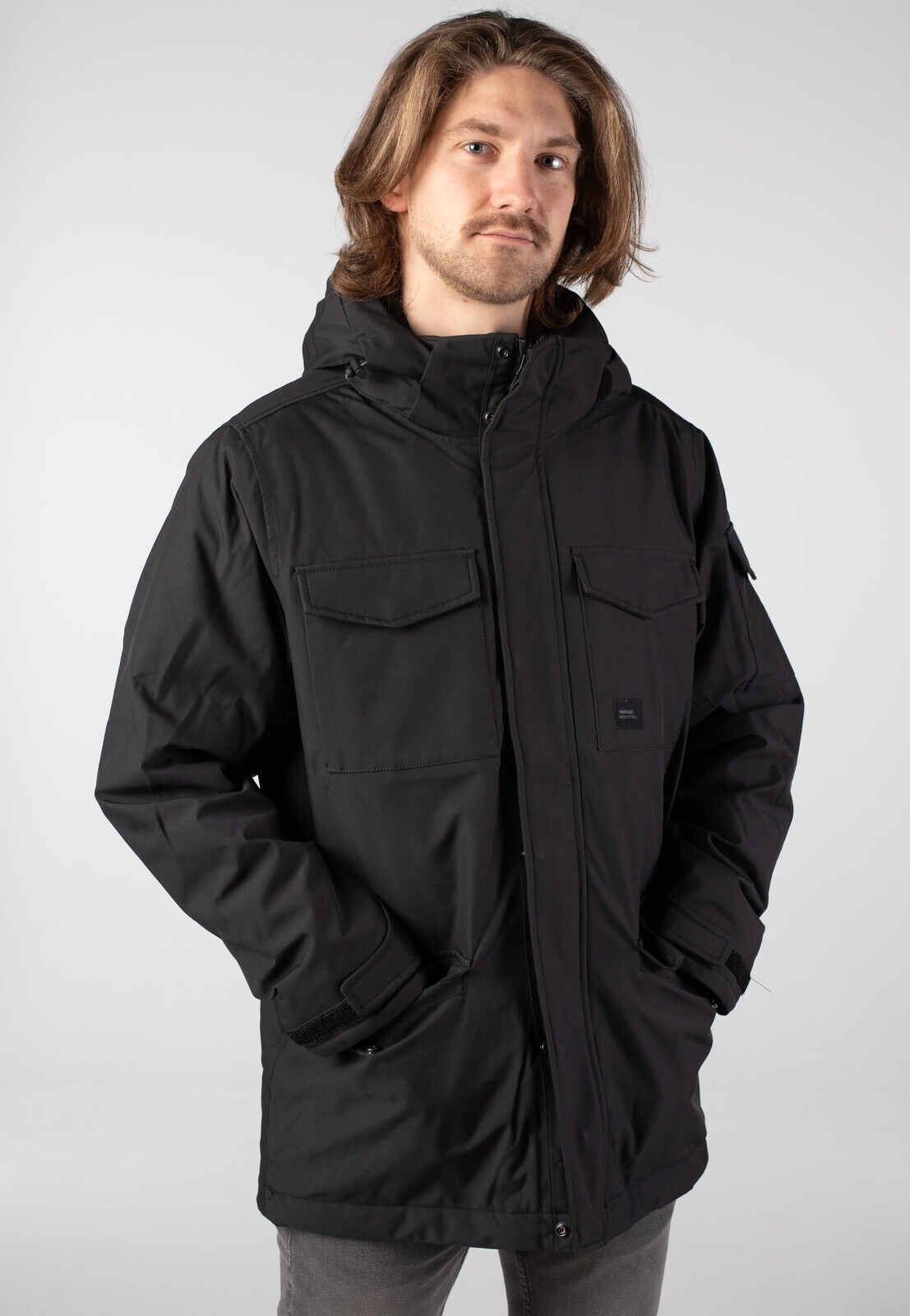 Vintage Industries - Kendall Black - Jacket - black - L - Shell: 100% Polyester; Lining: 100% Polyester,Synthetics