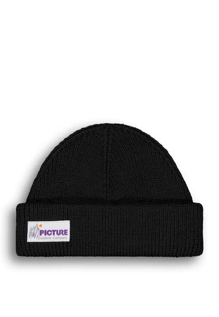 Picture - Camot Black - Beanie - black - Onesize - 98% Polyester, 2% Elastane,Knitwear