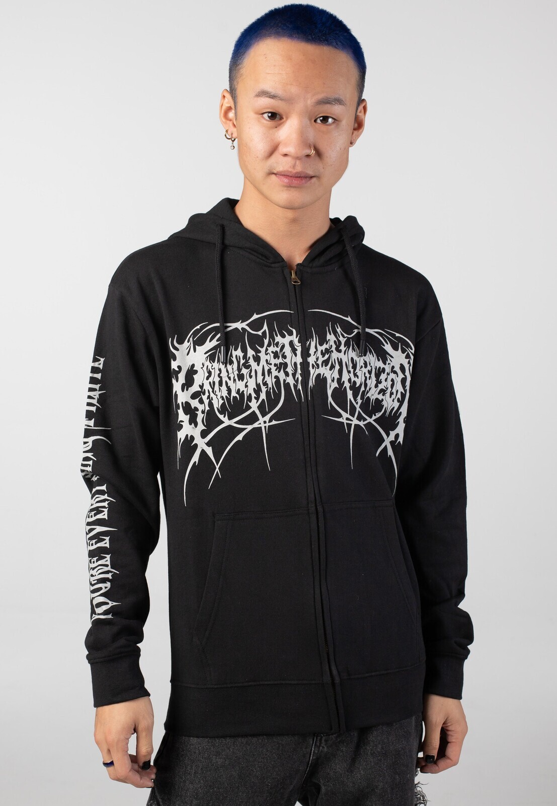 Bring Me The Horizon - Metal Logo Genxsis - Zipper - black - L - 60% Cotton, 40% Polyester,Sweat