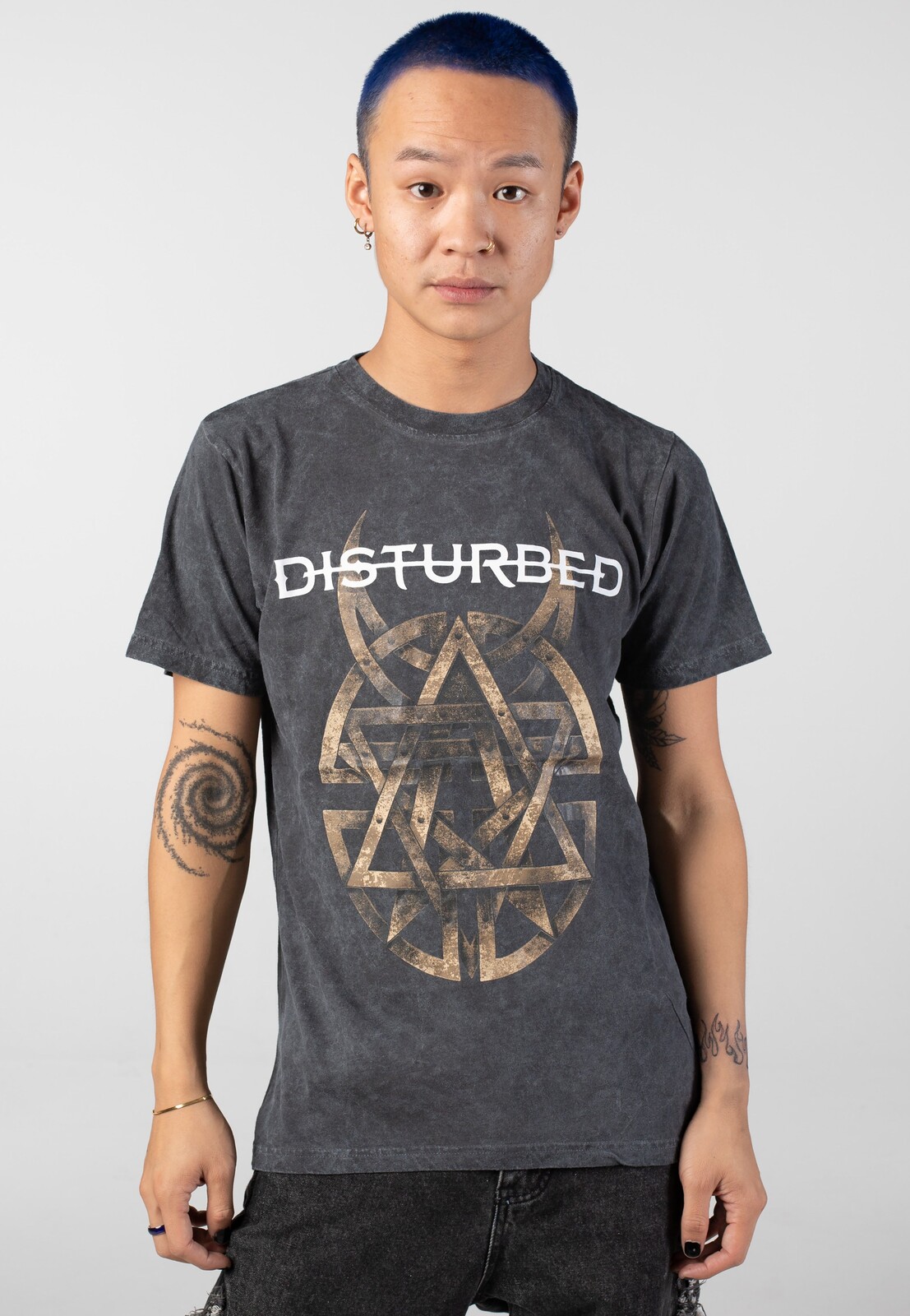 Disturbed - Riveted - T-Shirt - grey - L - Jersey